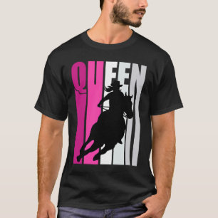 Camiseta Novia Reina de Rodeo Mujeres Razas de Barril Cumpl
