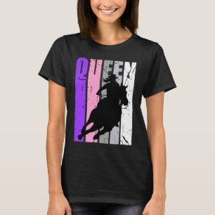 Camiseta Novia Reina Rodeo Mujeres Ragador de Barriles Cump