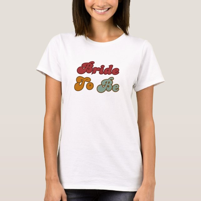 Camiseta Novia Retro a Punto de Casarse (Anverso)
