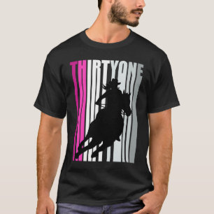 Camiseta Novia retro cumpleaños 31ª Reina de Caballo de Rod