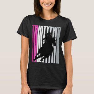Camiseta Novia retro cumpleaños 32.ª Reina de Caballo de Ro