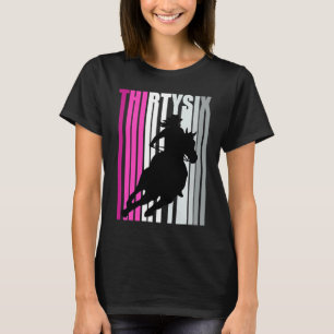 Camiseta Novia retro cumpleaños 36ª Reina de Caballo de Rod