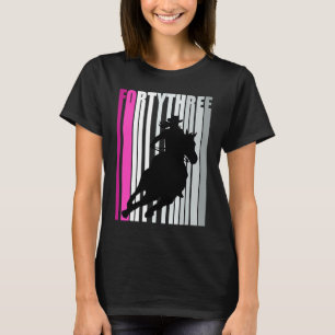Camiseta Novia retro cumpleaños 43.ª Reina de Caballo de Ro