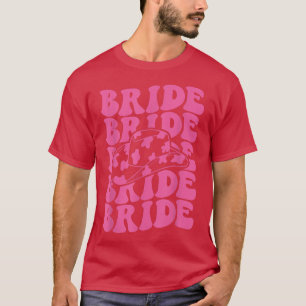 Camiseta Novia Retro Groovy Rodeo Vaquera Despedida de Solt