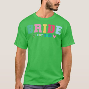 Camiseta Novia Retro Novia Est 2022, nueva novia amiga Enga