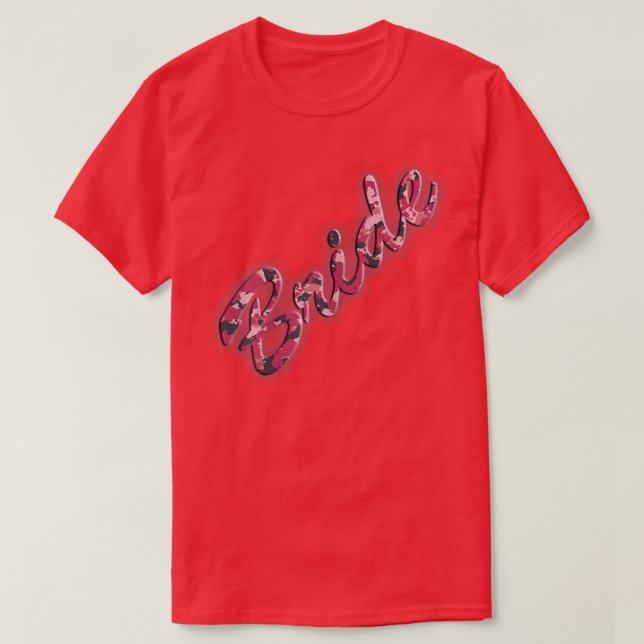 Camiseta Novia rosa de Camo (Diseño del anverso)