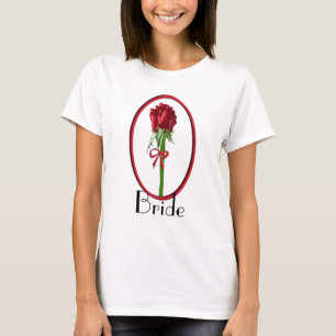 Camiseta Novia Rosas Rojas
