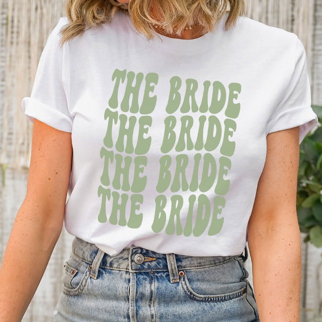 Camiseta Novia Sage Green Partida de Novias Personalizadas (Subido por el creador)