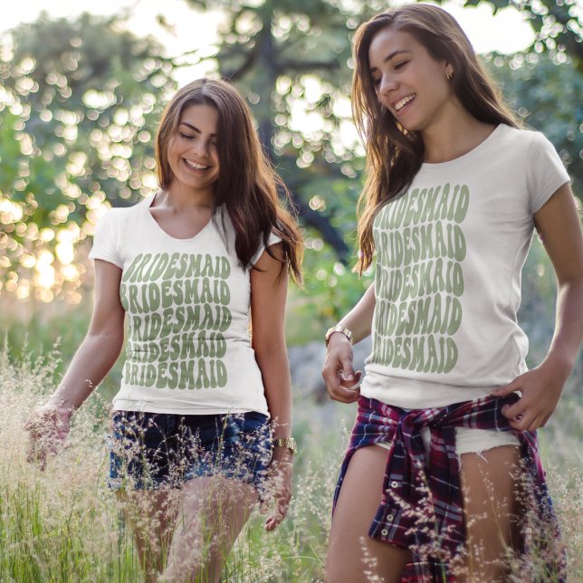 Camiseta Novia Sage Green Personalizado en partido de novia (Subido por el creador)