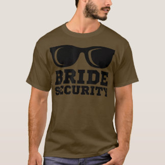 Camiseta Novia Seguridad gafas de sol Boda Bridesmaid T-Shi
