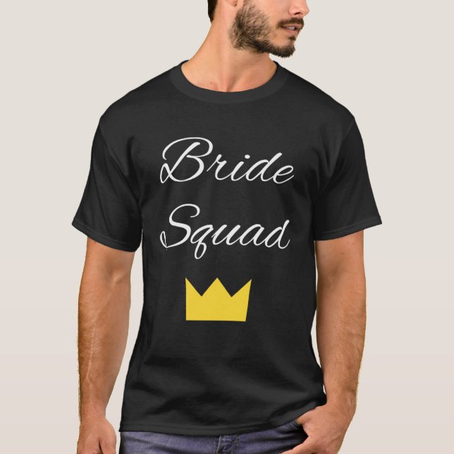Camiseta Novia Squad Fiesta de Despedida de Soltera Bridal (Anverso)