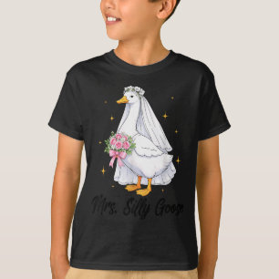 Camiseta Novia Sra Silly Goose Para Casarse Boda Novia Tont