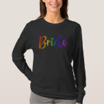 Camiseta Novia Tee Bachelore<br><div class="desc">Fiesta de matrimonio LGBT para lesbianas gay Tee Bachelorette</div>