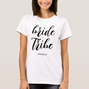 Camiseta Novia Tribe moderna fiesta Minimalista de soltera