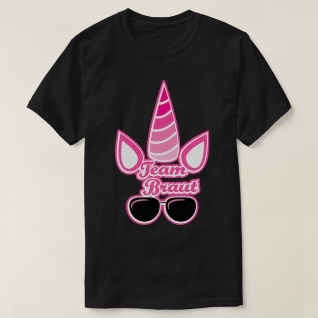 Camiseta Novia unicornio (Diseño del anverso)
