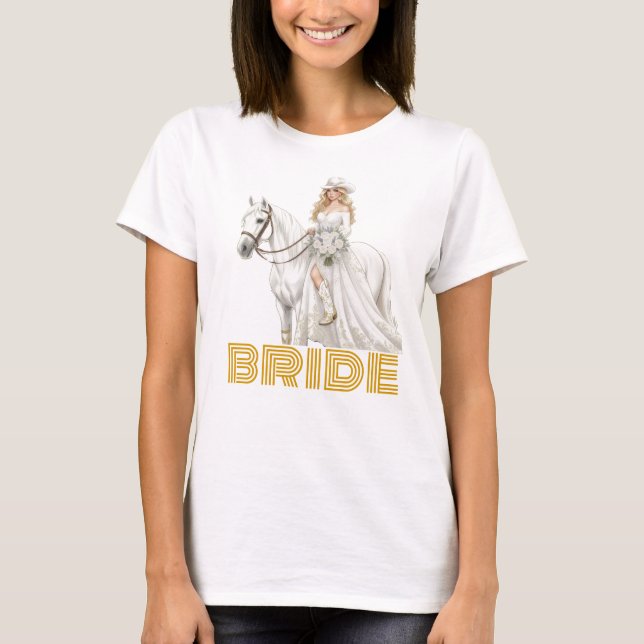 Camiseta novia vaquera (Anverso)