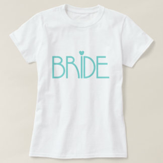 Camiseta Novia verde azulada