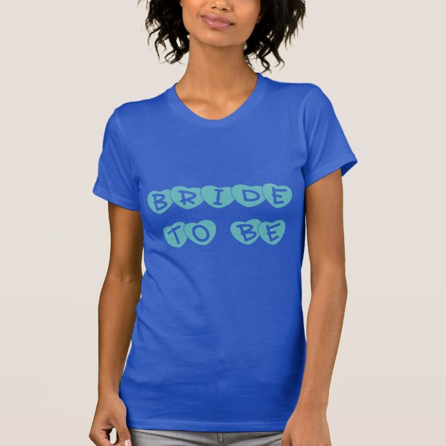 Camiseta Novia verde azulada para ser (Anverso)