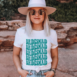 Camiseta Novia Verde azulada pareja personalizada
