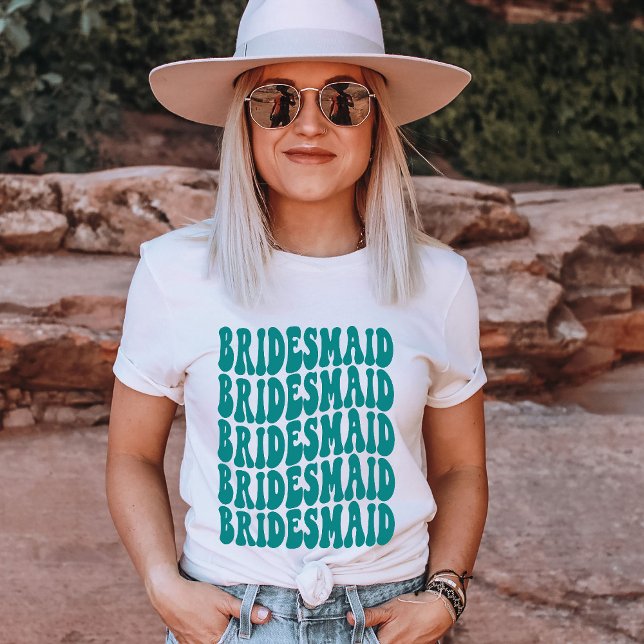 Camiseta Novia Verde azulada pareja personalizada (Subido por el creador)
