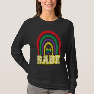 Camiseta Novia Vintage Arcoíris Babe Dama de Honor Despedid