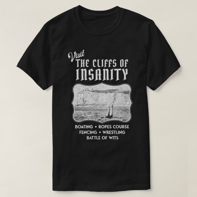 Camiseta Novia visita los acantilados de la demencia (Diseño del anverso)