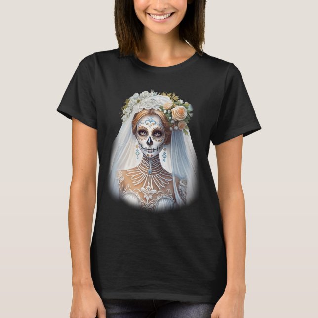 Camiseta Novia viviendo horror muerto (Anverso)