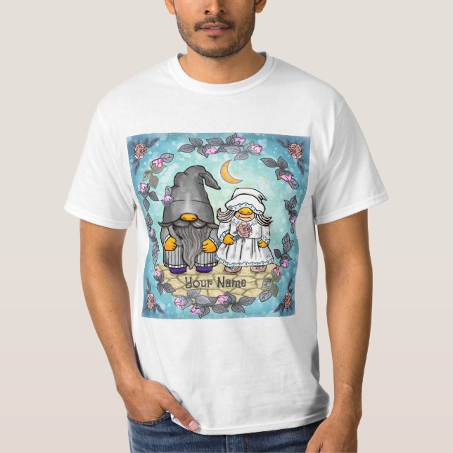 Camiseta Novia y gnomo de Groom (Anverso)