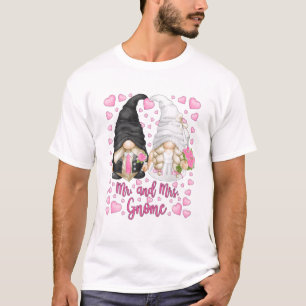 Camiseta Novia Y Groom Gnome Para El Fiesta De Bodas Jardí