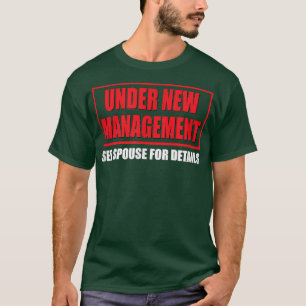 Camiseta Novia y Groom T bajo nueva administración Véase có