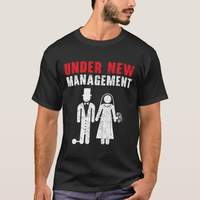 Camiseta Novia y Novio Día de la Boda Matrimonio Recién Cas (Anverso)