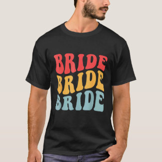 Camiseta Novia Yo Sí Crew Retro Bachelorette Party Bride Br
