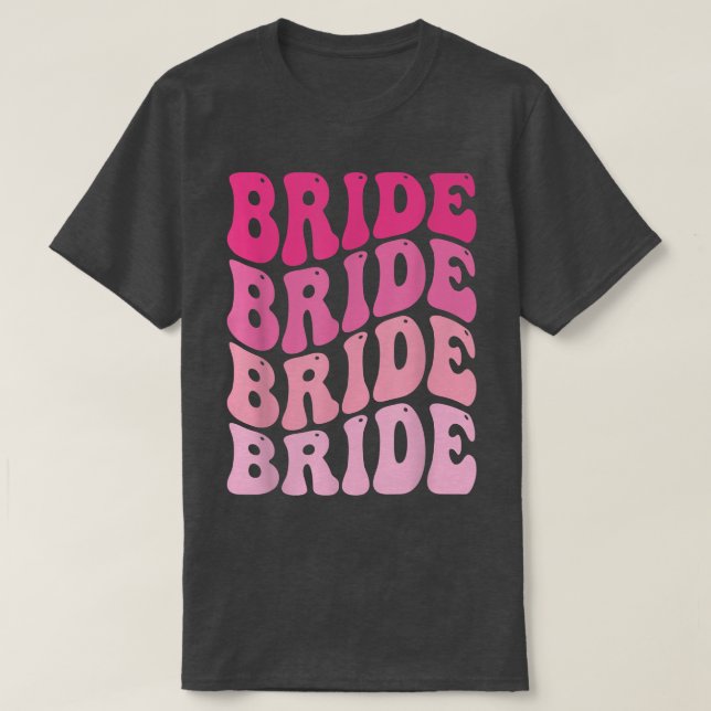 Camiseta Novia Yo Sí Crew Retro Bachelorette Party Bride Br (Diseño del anverso)