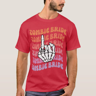 Camiseta Novia Zombi Hasta Que la Muerte Nos Separe Fiesta 