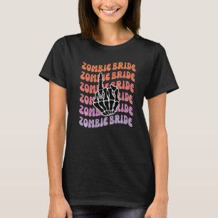 Camiseta Novia Zombi Hasta que la Muerte nos Separe Fiesta