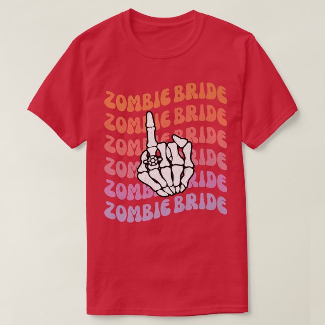 Camiseta Novia zombiana hasta la muerte nos hace la Fiesta  (Diseño del anverso)