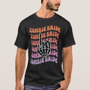 Camiseta Novia zombie hasta la muerte nos hace la Fiesta Ba