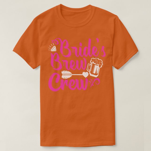 Camiseta Novias BrewCrew Bachelorette Party Fun (Diseño del anverso)