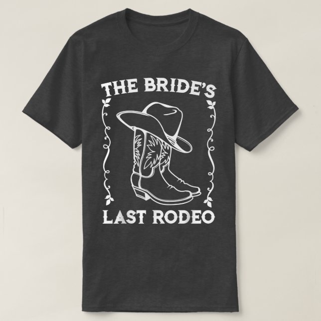 Camiseta Novias el último rodeo de la fiesta de la soltera (Diseño del anverso)