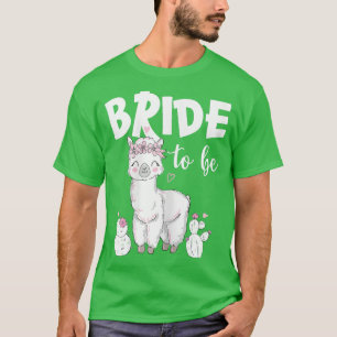 Camiseta Novias para ser novias en equipo Cute Llama Alpaca