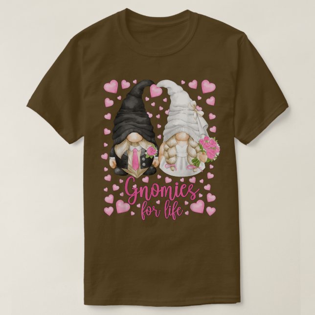 Camiseta Novias y gnomías para la vida de soltero (Diseño del anverso)