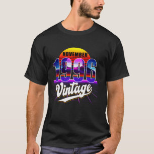 Camiseta Noviembre 1996 Retro 25º cumpleaños Vaporwave 20 S