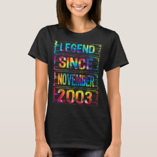 Camiseta Noviembre 19 años desde 2003 19º cumpleaños Ti