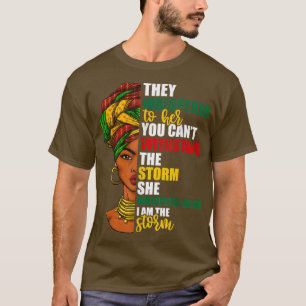Camiseta Noviembre Camisas del Orgullo Africano para las mu