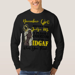 Camiseta Noviembre Chica Antes De Juzgarme Por Favor Entend