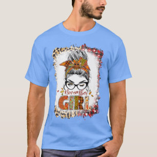 Camiseta Noviembre Chica Leopard Messy Bun Hair Turquía gra