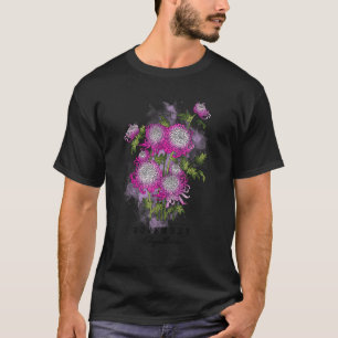 Camiseta Noviembre Crisantemo de Flor de Nacimiento Noviemb