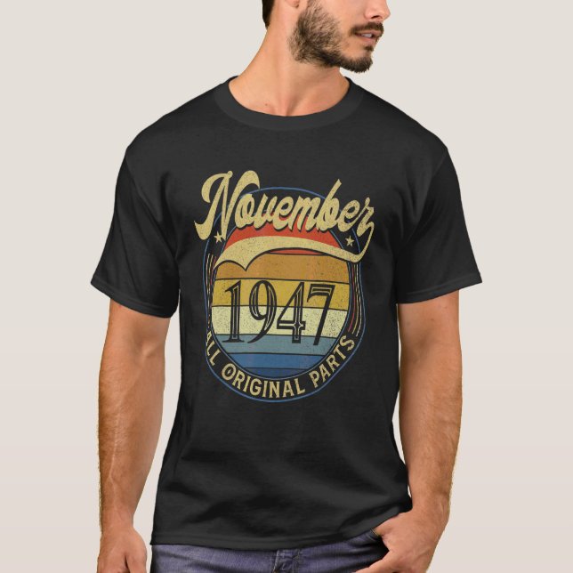 Camiseta Noviembre de 1947 Todas las piezas originales Vint (Anverso)