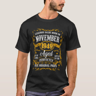 Camiseta Noviembre De 1949 71º Regalo De Cumpleaños Hombres