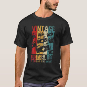 Camiseta Noviembre de 1951 70 Cumpleaños de 70 años